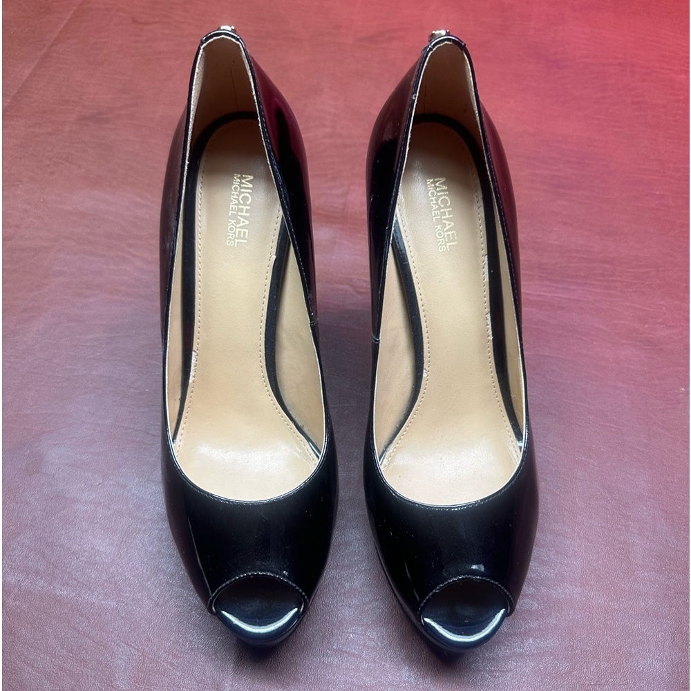 Michael Kors Black Open Toe Pump 8.5M